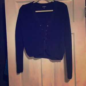 Longer crop sweater